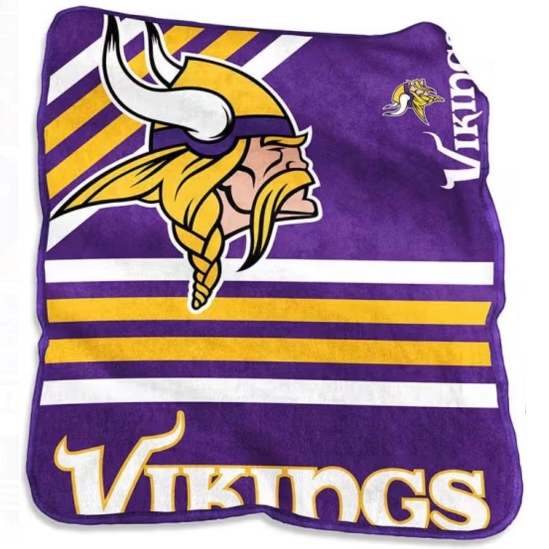 Minnesota Vikings 50" x 60" Plush Raschel Throw Blanket