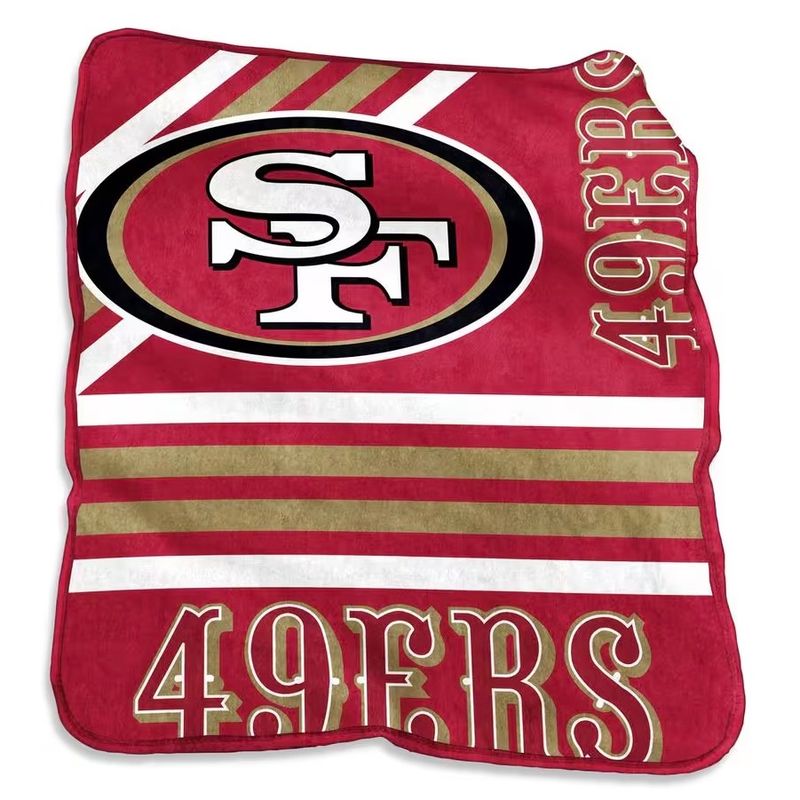 San Francisco 49ers 50" x 60" Plush Raschel Throw Blanket