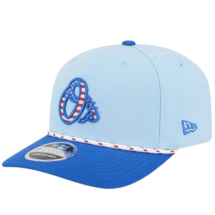 Baltimore Orioles Men's MLB 2025 4th of July New Era 9Seventy Stretch-Snap Hat
