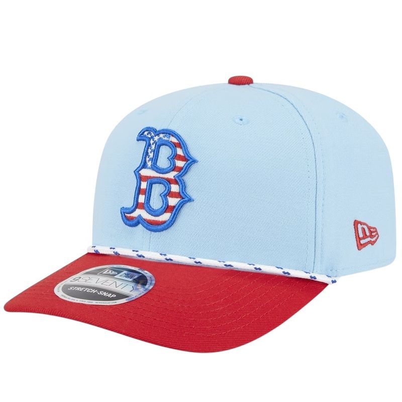Boston Red Sox Men's MLB 2025 4th of July New Era 9Seventy Stretch-Snap Hat