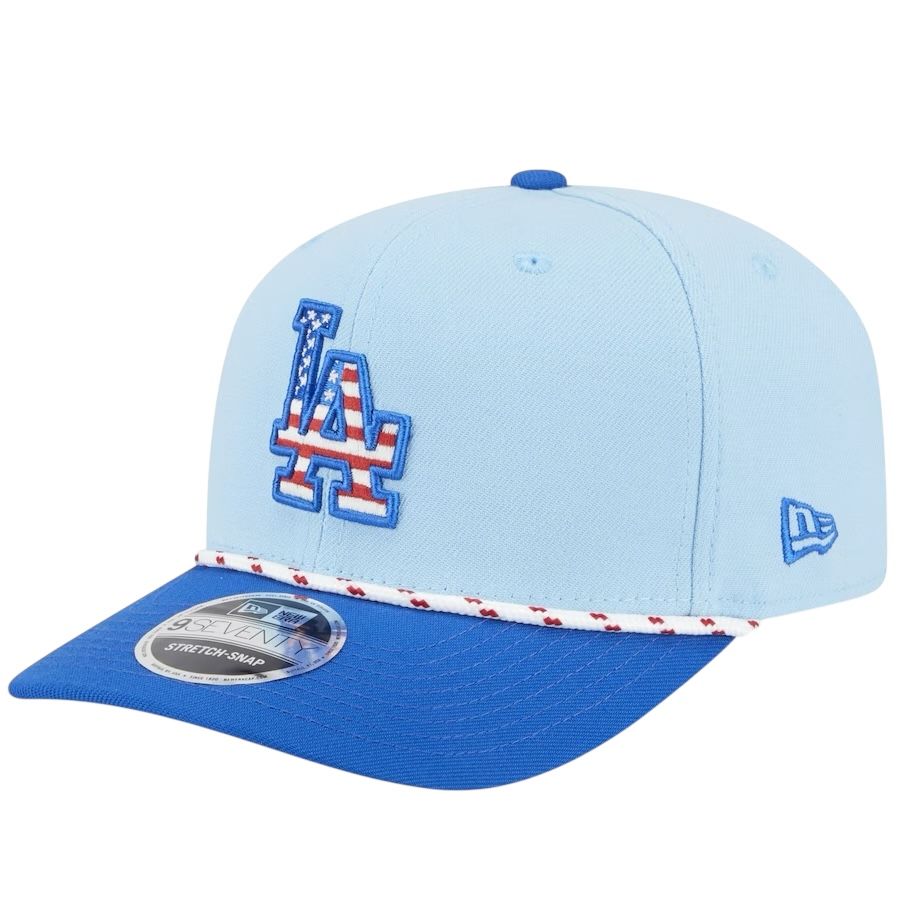 Los Angeles Dodgers Men's MLB 2025 4th of July New Era 9Seventy Stretch-Snap Hat