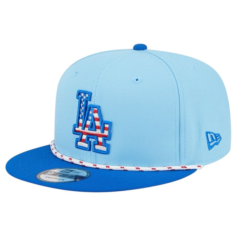 Los Angeles Dodgers Men's MLB 2025 4th of July New Era 9Fifty Snapback Hat