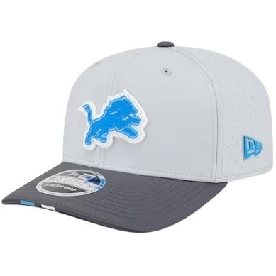 Detroit Lions Men's Gray/Graphite 2025 NFL Training Camp  New Era NFL 9Seventy Stretch-Snap Hat