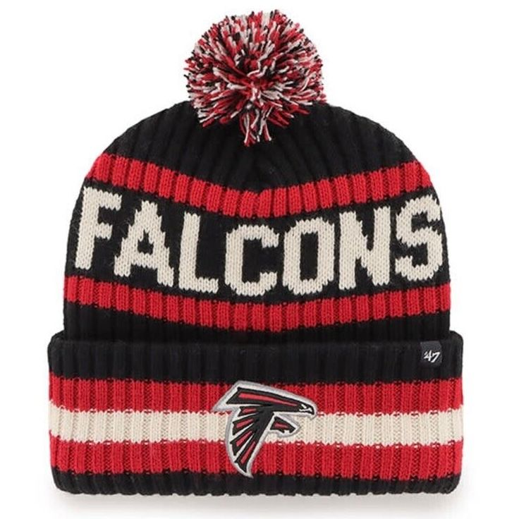 Atlanta Falcons Men’s 47 Bering Cuffed Pom Knit Hat