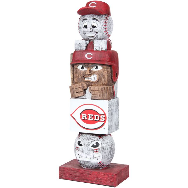 Cincinnati Reds Tiki Totem Team Statue Cincinnati Reds Tiki Totem Team Statue