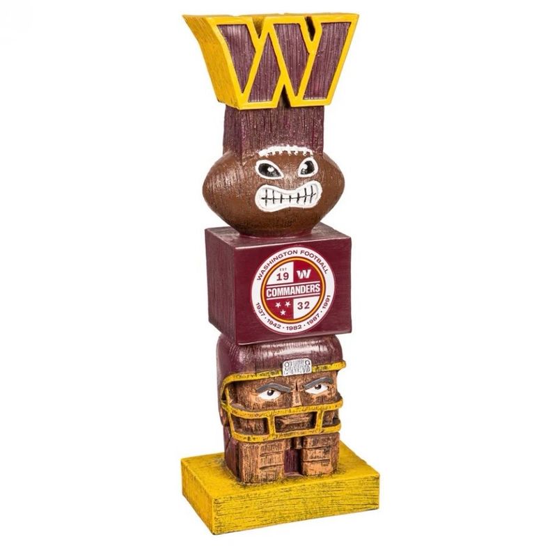 Washington Commanders Tiki Totem Team Statue Washington Commanders Tiki Totem Team Statue