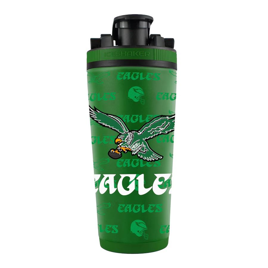 Philadelphia Eagles Historic 26oz 4D Stainless Steel Ice Shaker Bottle