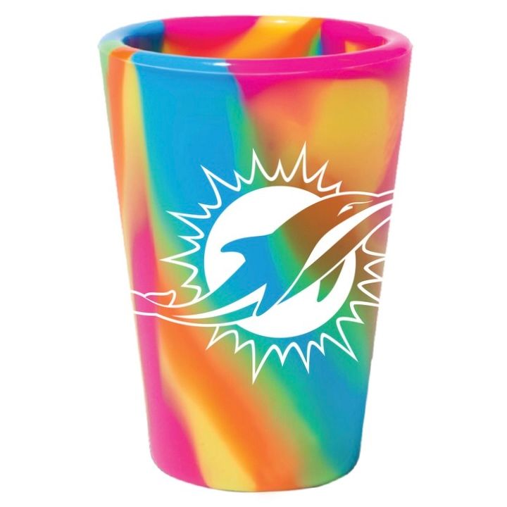 Miami Dolphins WinCraft 1.5oz. Hippie Hop Silicone Shot Glass