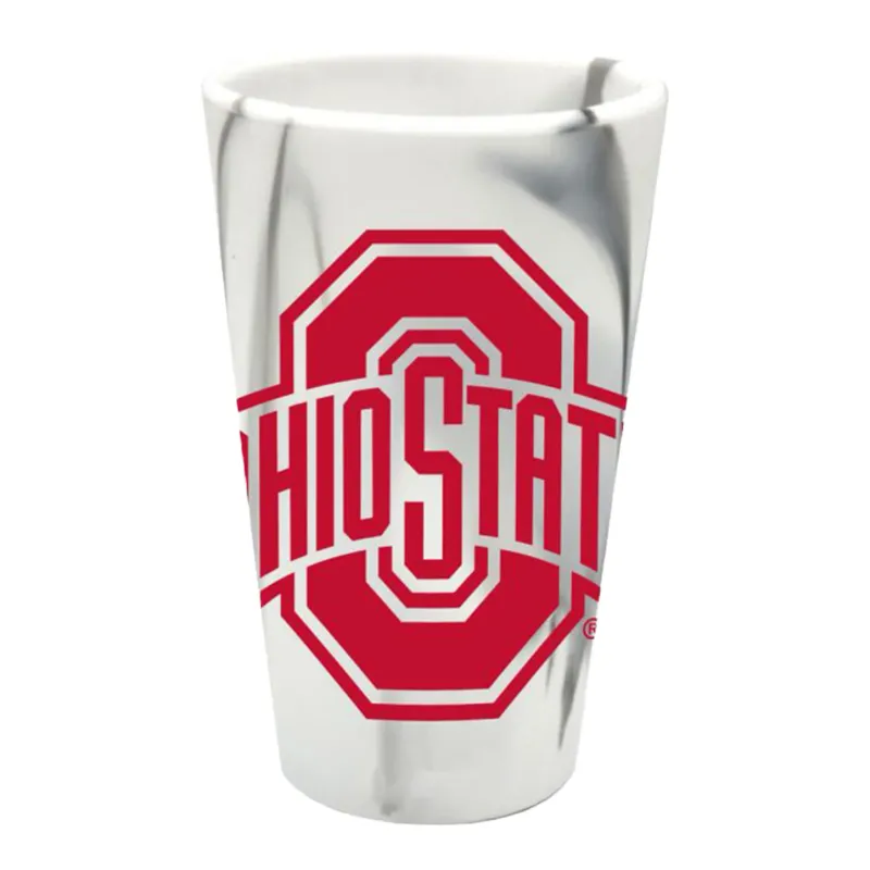 Ohio State Buckeyes Fashion 16oz. Team Silicone Pint Glass Ohio State Buckeyes Fashion 16oz. Team Silicone Pint Glass