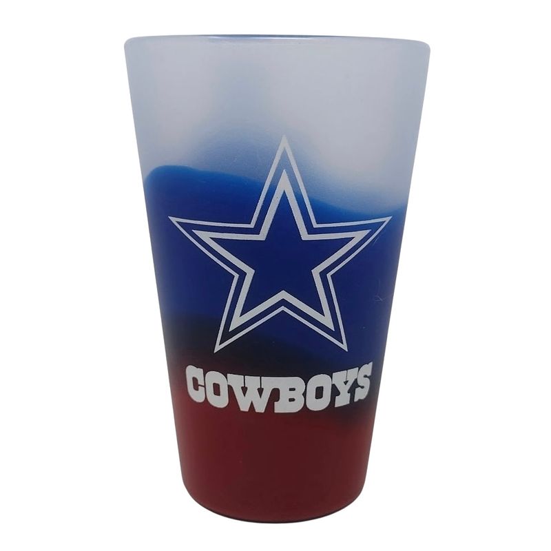 Dallas Cowboys 16oz. Team Silicone Pint Glass