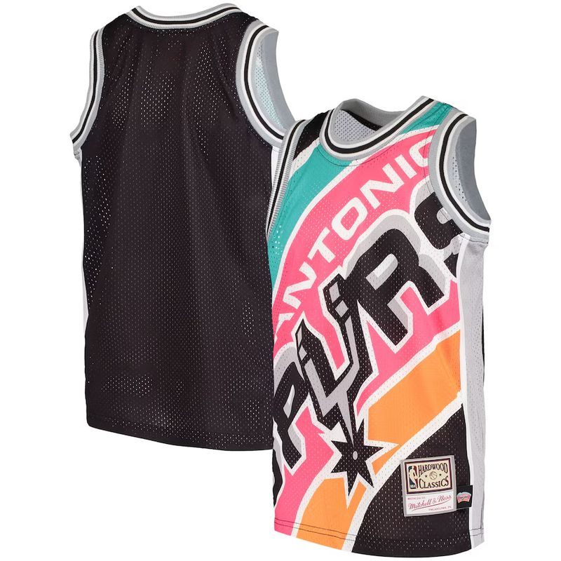 San Antonio Spurs Men’s Mitchell & Ness Hardwood Classics Big Face Tank Jersey Tank Top