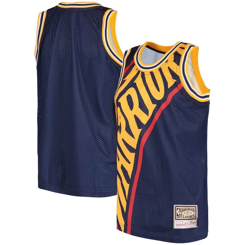 Golden State Warriors Men’s Mitchell & Ness Hardwood Classics Big Face Tank Jersey Tank Top