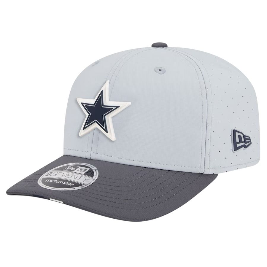 Dallas Cowboys Men's Gray/Graphite 2025 NFL Training Camp  New Era NFL 9Seventy Stretch-Snap Hat