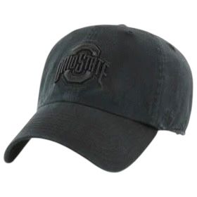 Ohio State Buckeyes Men’s Black 47 Brand Clean Up Adjustable Hat