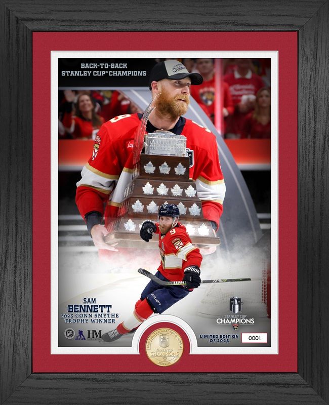 Florida Panthers Sam Bennett 2025 Conn Smythe Trophy Winner Bronze Coin Photo Mint
