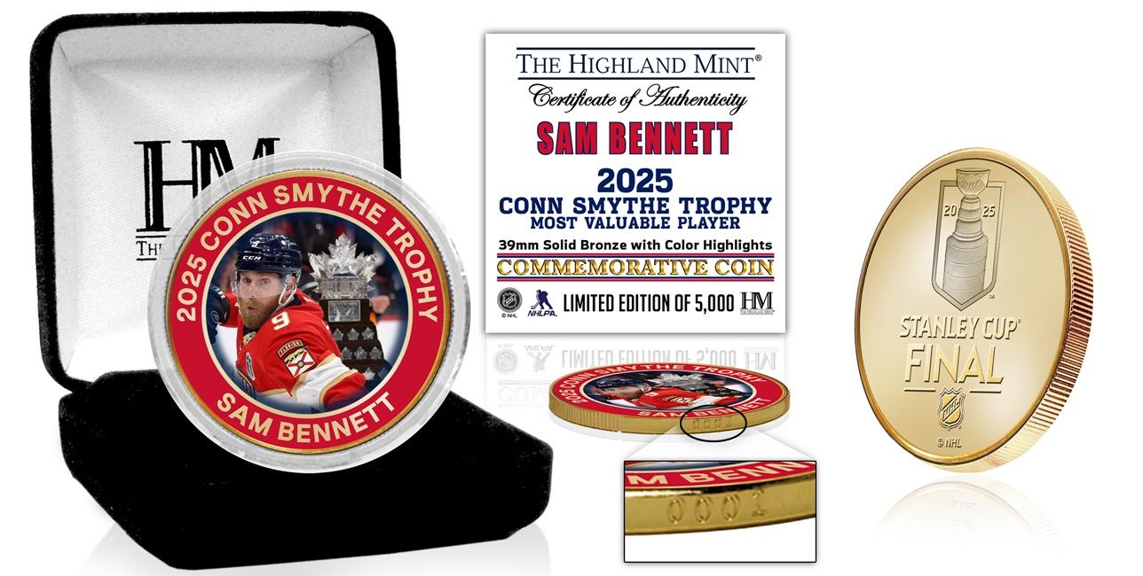Florida Panthers Sam Bennett 2025 Conn Smythe Award Bronze Color Coin