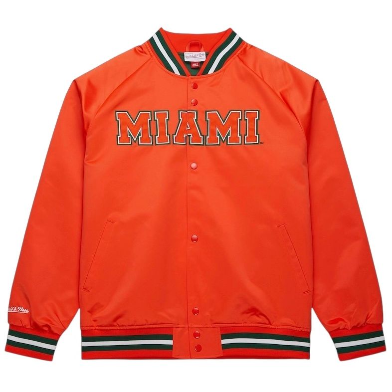 Miami Hurricanes Men’s Mitchell & Ness Lightweight Satin Jacket