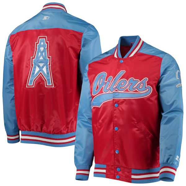 Houston Oilers Men’s Starter The Tradition II Full-Snap Jacket