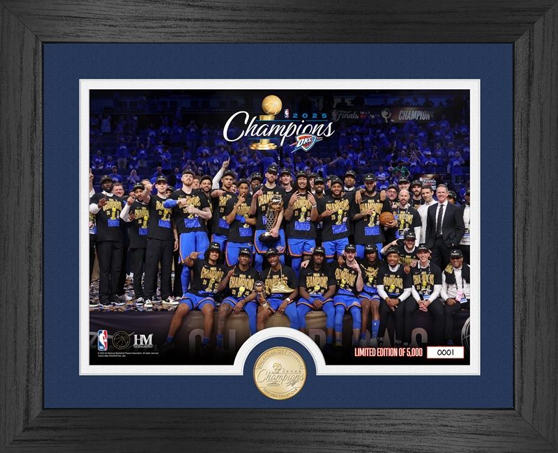 Oklahoma City Thunder 2025 NBA Champions Tradition Celebration Bronze Coin Photo Mint