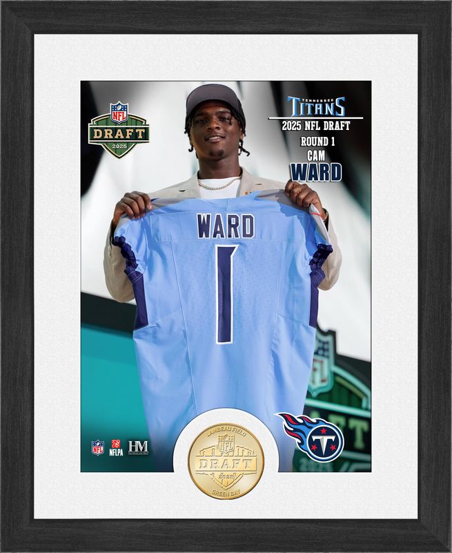 Tennessee Titans Cam Ward 2025 NFL Draft Bronze Coin Photo Mint
