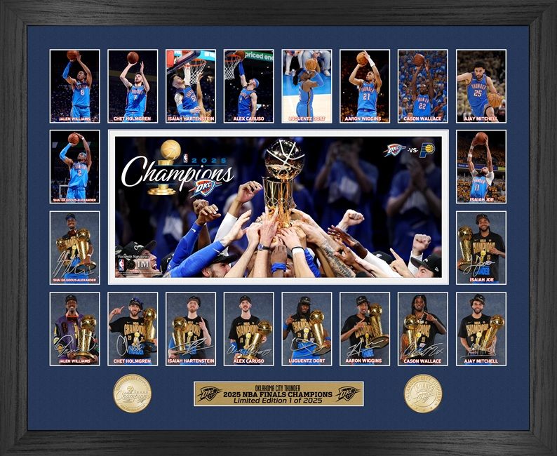 Oklahoma City Thunder 2025 NBA Champions Memorable Moments Bronze Coin Photo Mint
