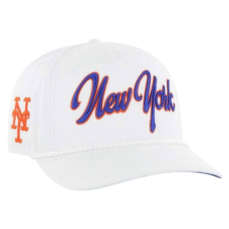New York Mets Men’s White Overhand 47 Brand Hitch Adjustable Hat