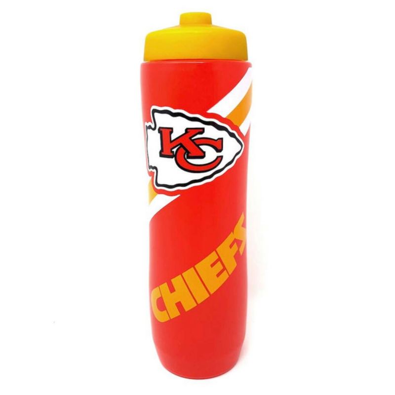 Kansas City Chiefs 34oz Squeezy Water Bottle