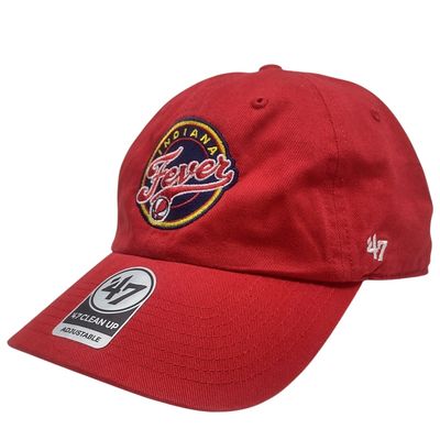 Indiana Fever Men’s Red 47 Brand Clean Up Adjustable Hat Indiana Fever Men’s Red 47 Brand Clean Up Adjustable Hat