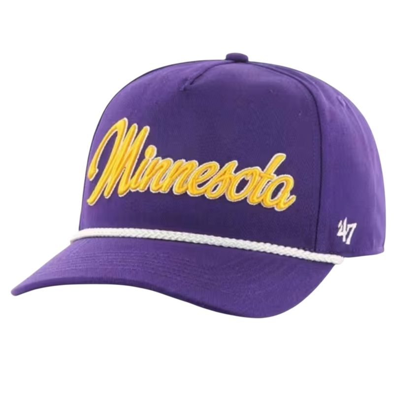 Minnesota Vikings Men’s Purple Overhand Script 47 Hitch Snapback Hat Minnesota Vikings Men’s Purple Overhand Script 47 Hitch Snapback Hat