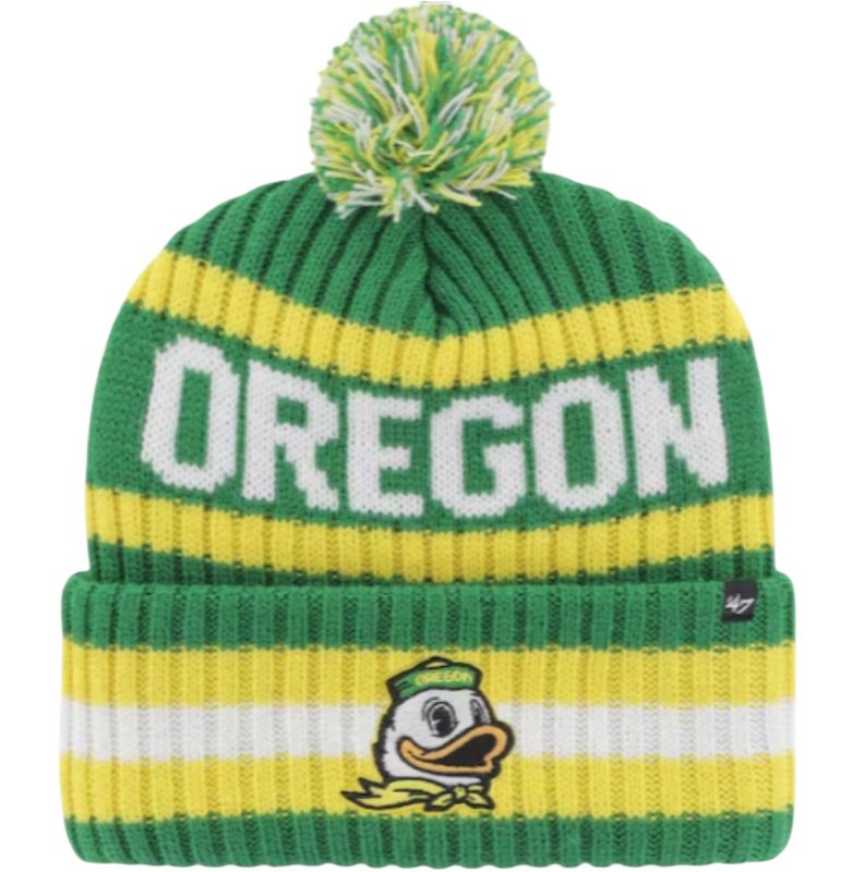 Oregon Ducks Men’s Green 47 Bering Cuffed Pom Knit Hat