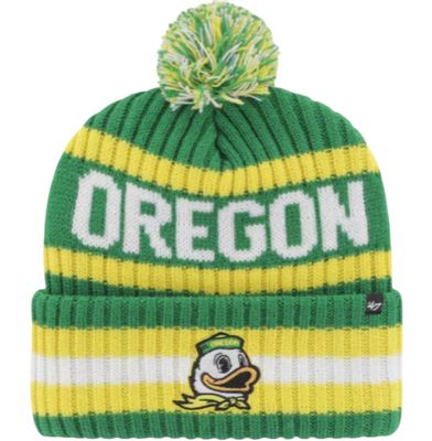 Oregon Ducks Men’s Green 47 Bering Cuffed Pom Knit Hat