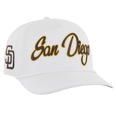 San Diego Padres Men’s White Overhand 47 Brand Hitch Adjustable Hat
