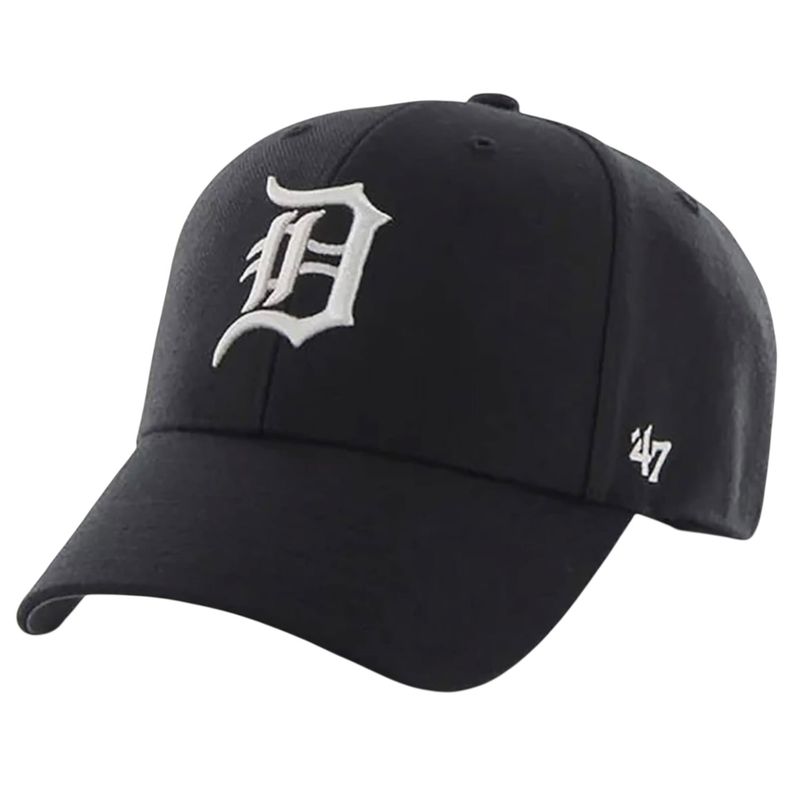 Detroit Tigers Men's Black 47 Brand MVP Adjustable Hat