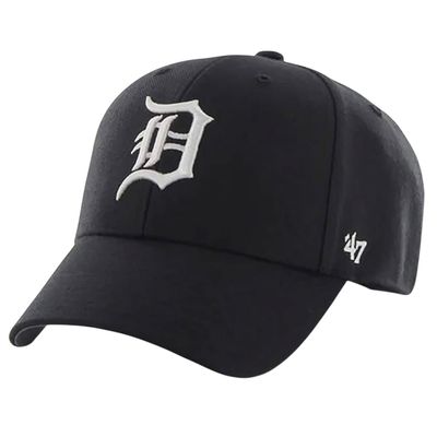 Detroit Tigers Men's Black 47 Brand MVP Adjustable Hat