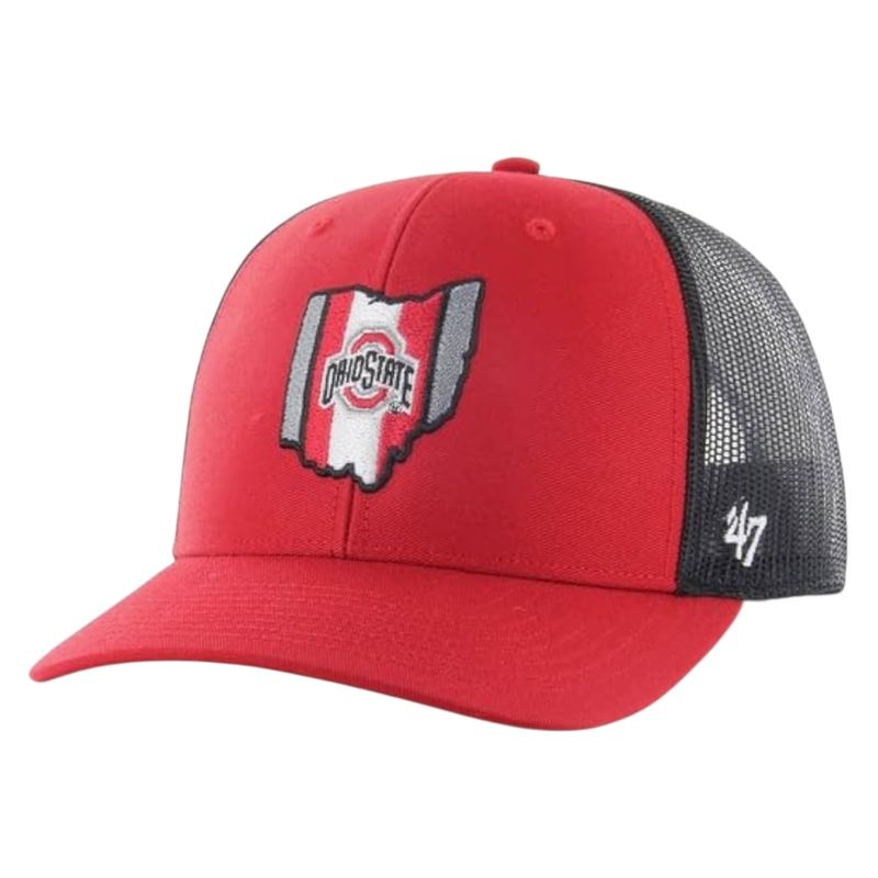 Ohio State Buckeyes Men’s State 47 Brand Trucker Adjustable Hat