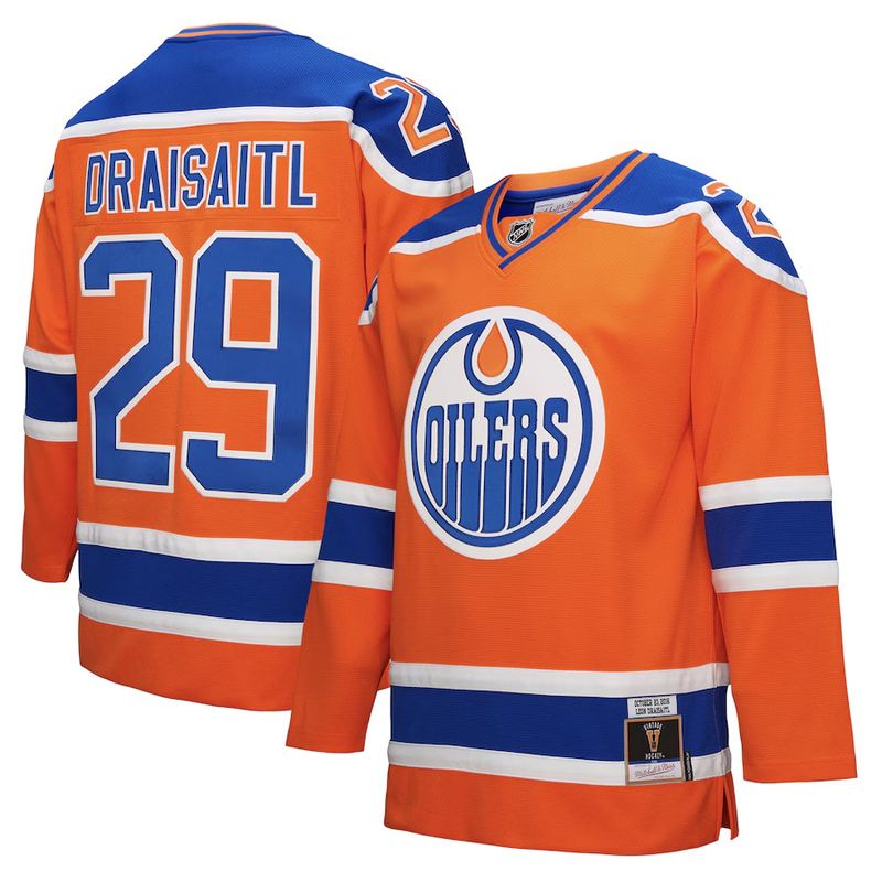 Edmonton Oilers Leon Draisaitl 2016 Men’s Blue Mitchell & Ness Blue Line Player Jersey