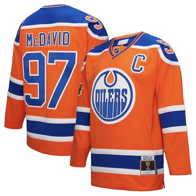 Edmonton Oilers Conner McDavid 2016 Men’s Blue Mitchell & Ness Blue Line Player Jersey