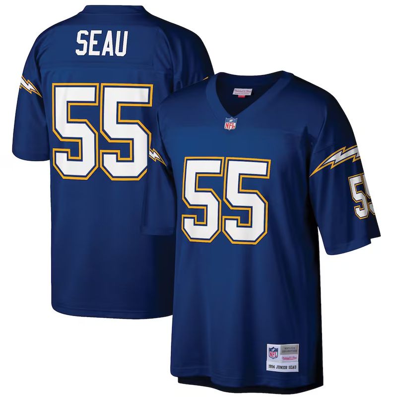 Los Angeles Chargers Junior Seau 1994 Navy Blue Mitchell & Ness Legacy Jersey