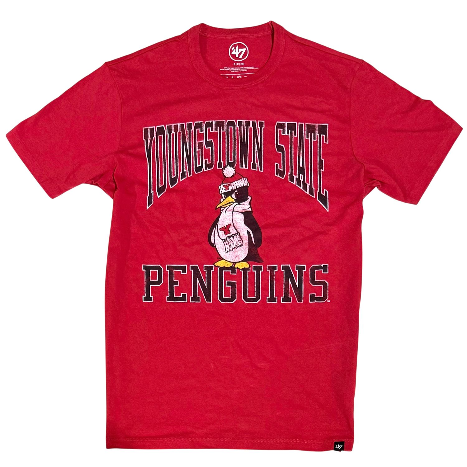 Youngstown State Penguins Men’s Racer Red 47 Brand T-Shirt