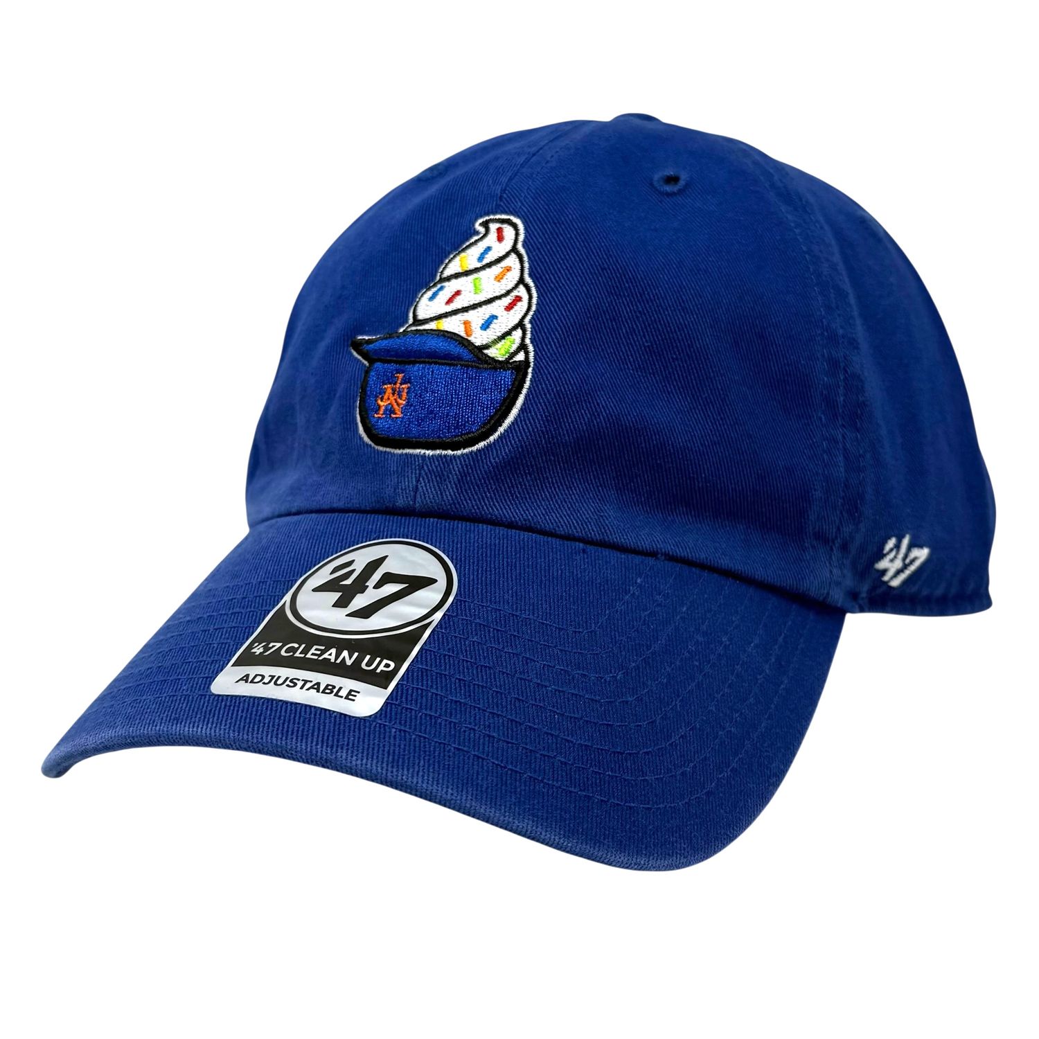 New York Mets Men’s Blue 47 Brand Clean Up Spring Training Ice Cream Cup Current Day Adjustable Hat