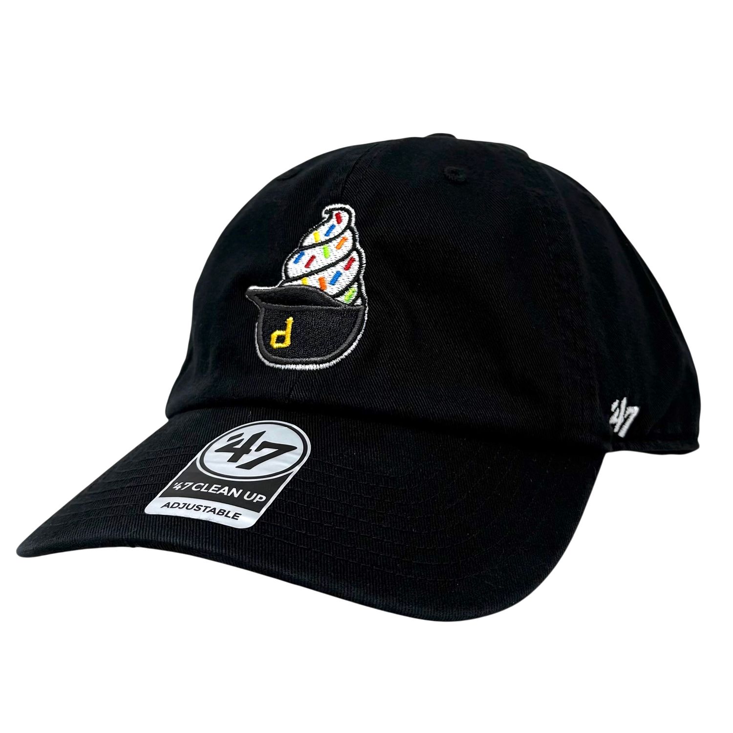 Pittsburgh Pirates Men’s Black 47 Brand Clean Up Spring Training Ice Cream Cup Current Day Adjustable Hat