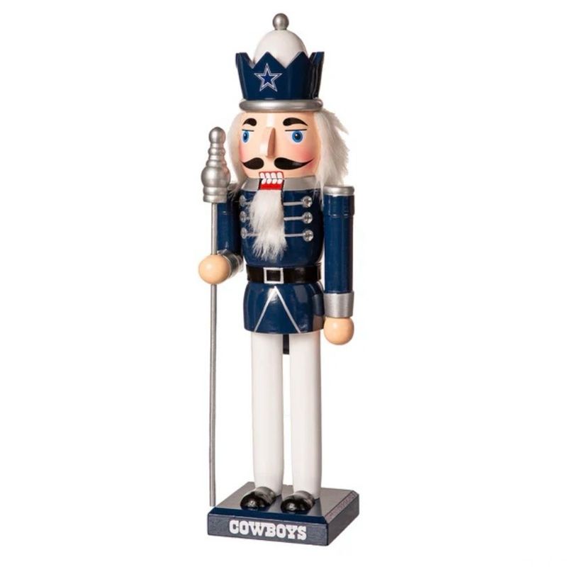 Dallas Cowboys 12” x 3” Wooden Nutcracker Statue Dallas Cowboys 12” x 3” Wooden Nutcracker Statue