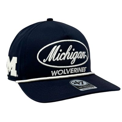 Michigan Wolverines Men’s Navy Foundational 47 Hitch Rope Snapback Hat