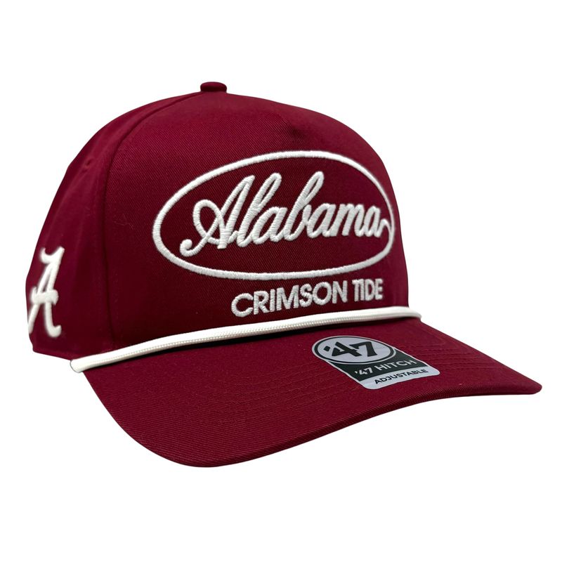 Alabama Crimson Tide Men’s Red Foundational 47 Hitch Rope Snapback Hat