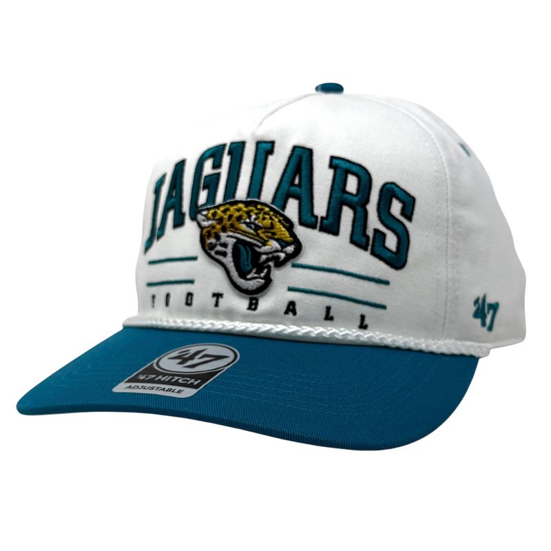 Jacksonville Jaguars Men’s White Roscoe 47 Hitch Snapback Hat