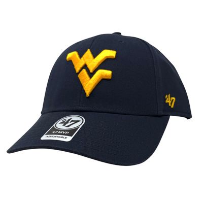 West Virginia Mountaineers Men’s Navy 47 Brand MVP Adjustable Hat