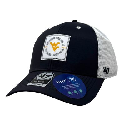 West Virginia Mountaineers Men’s Navy Downburst 47 MVP Adjustable Hat