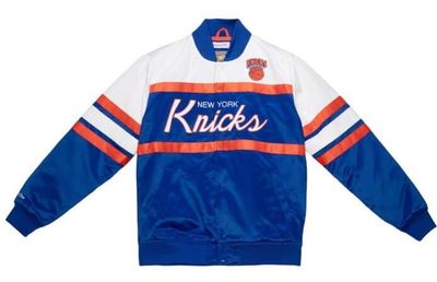 New York Knicks Men’s Mitchell & Ness Retro Special Script Heavyweight Satin Jacket