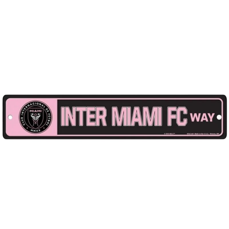 Inter Miami CF 3.75" x 19" Team Street Sign
