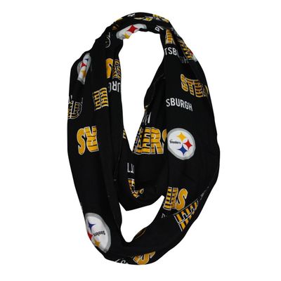 Pittsburgh Steelers Women’s Black Infinity Scarf Pittsburgh Steelers Women’s Black Infinity Scarf